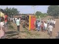 Over 40 Passengers Safe After KKRTC Bus Loses Control and Overturns in Kembhavi