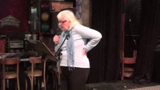 Host Margo Prentice opening RCLAS Short Story Open Mic