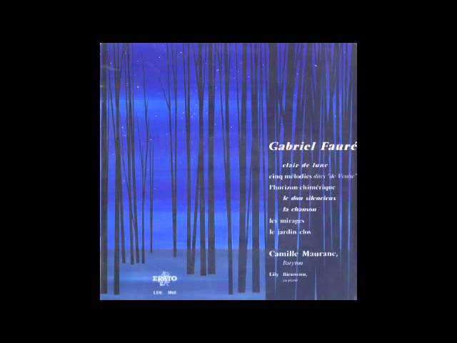 仏ERATO EFM42079　フォーレ「優しい歌」　カミーユ・モラーヌ 仏ERATO EFM42079 フォーレ「優しい歌」 カミーユ・モラーヌ Silent