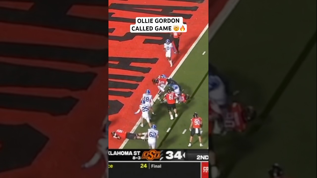 Oklahoma State with the UPSET 😳🔥