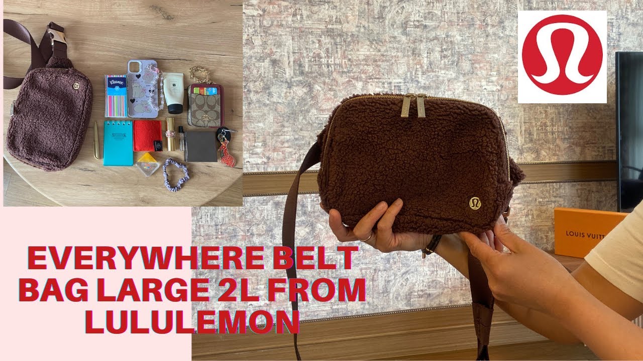 EVERYWHERE BELT BAG LARGE 2L FROM LULULEMON | REVIEW, WHAT'S IN MY