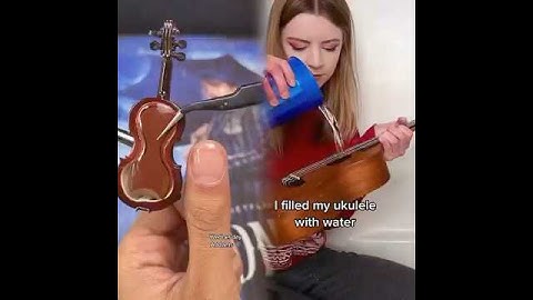 I filled my entire ukulele with WATER