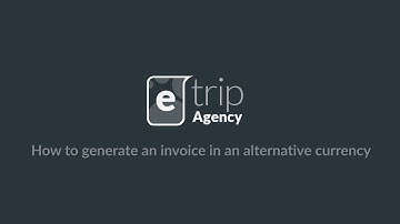 How to generate an invoice in an alternative currency