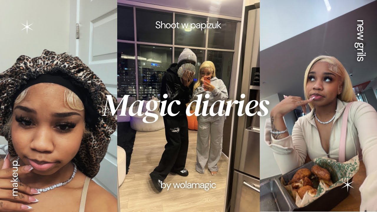 Magic diaries ; cwm to get grills , mini makeup tut , & papizuk came to see me || Wola 🫧