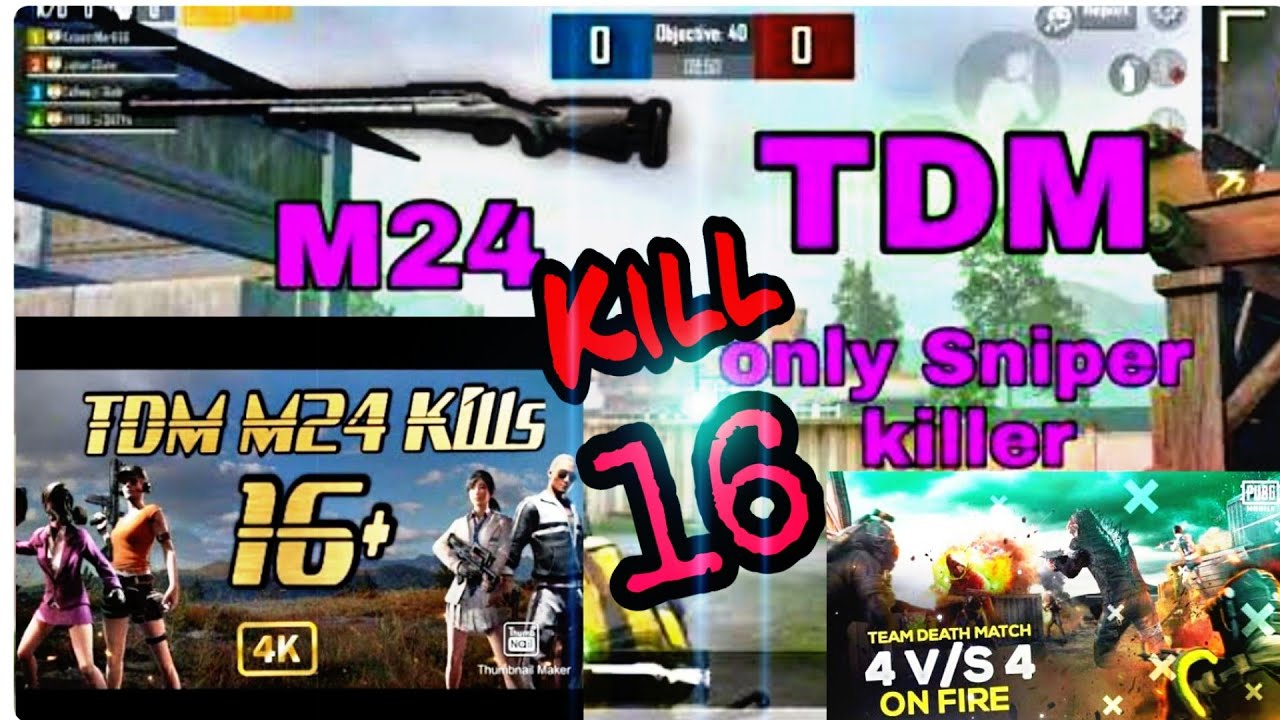Only M24 Game PubG Mobile TDM Gaming GamePlay - YouTube
