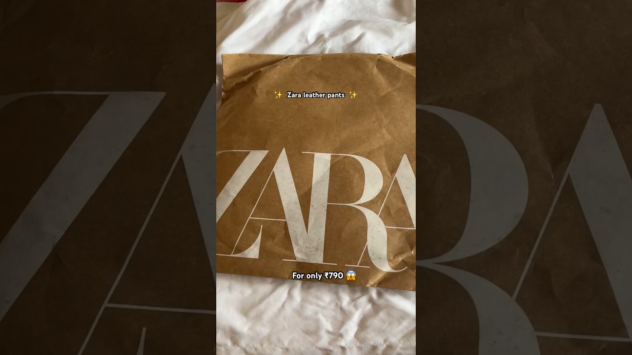 𝐙𝐀𝐑𝐀 ₹790😱 leather pants haul + unbox