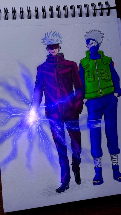 Drawing gojo & kakshi || Jujutsukaisen character drawing || #animedrawing #anime #art