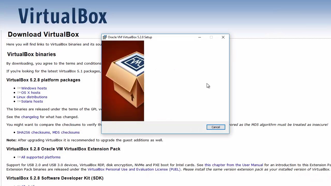 Cara Install Oracle Virtualbox Di Windows Pc Youtube