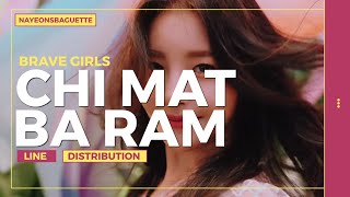 [BRAVE GIRLS 'CHI MAT BA RAM'] LINE DISTRIBUTION (INCORRECT)