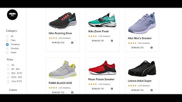 E-Commerce Website with Search and Filtering System with React | Demo