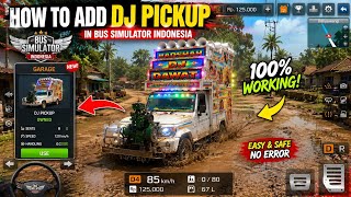 🔥 How to Add DJ Pickup in Bus Simulator Indonesia (BUSSID) | DJ Wala Game 2026 🔥 screenshot 1
