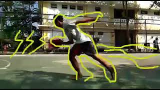 Scribble Text dengan Basketball