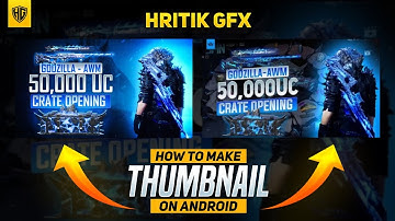 How To Make Crate Opening Thumbnail On Android 🔥 | Godzilla Awm Thumbnail | #pubgthumbnail