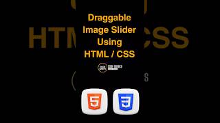 How to Build a Draggable Image Slider in HTML and CSS 📸#shorts