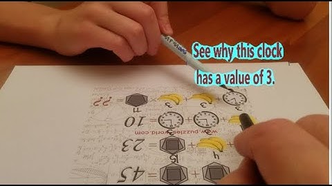 Tricky banana, clock puzzle trips up the experts!