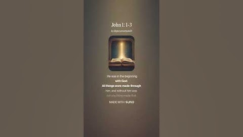 John 1:1-3 (NIV Scripture Song)