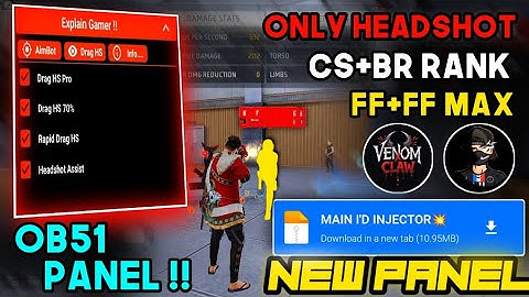 Free Fire Panel Mobile✅ | FF Antiban Panel OB51💀 | Free Fire Hack New ⚠️| FF Max Injector 2025🔥