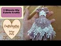 Vintage dress 5 minute diy crafts miniature dress christmas ornaments shabby dress kit how to