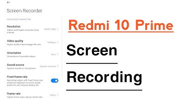 Redmi 10 Prime How To Use Screen Recording