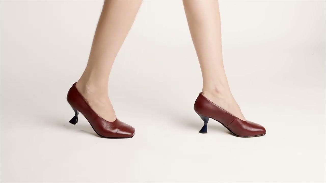 Туфли с цветным фигурным каблуком SERGIO AMARANTI (2211 бордовый ...