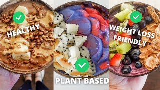 My Top Three Favorite Smoothie Bowls For Health & Weight Loss // Whole Food Plant Based