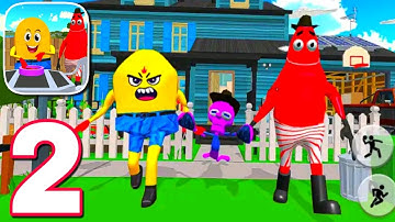 Sponge Family Neighbor 4: Scary Escape 3D Game Gameplay Walkthrough Part 2 || Level 6 to 10 ||