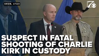 Utah Governor Cox says "We got him" following arrest of alleged shooter of Charlie Kirk