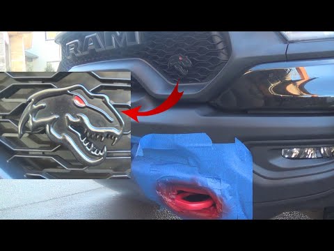 Ram TRX Facelift: New Emblem, Red Tow Hooks, Bumper Paint Chip Repair
