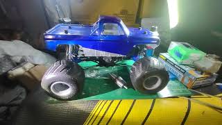 losi LMT New tires. And custom nitro endbleed pipe