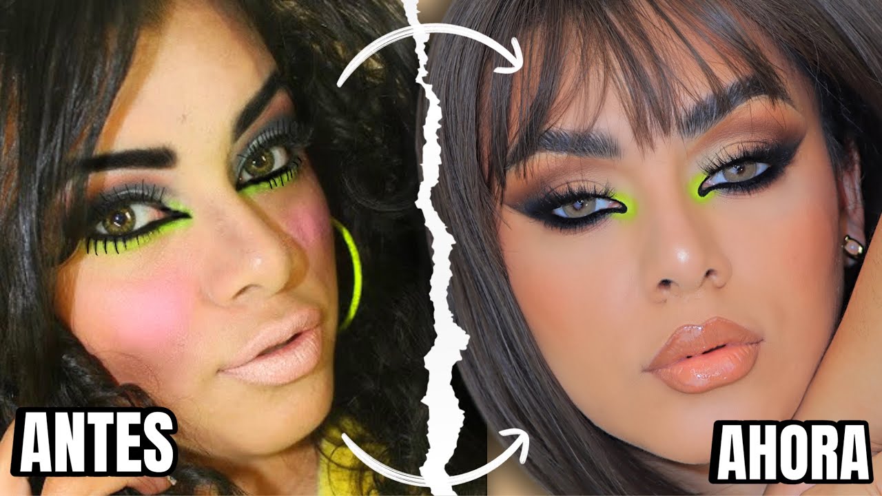 RECREANDO MI PRIMER TUTORIAL: Maquillaje antiguo  VS actual de tendencia.
