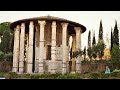 Unique temple of hercules  forum boarium in rome