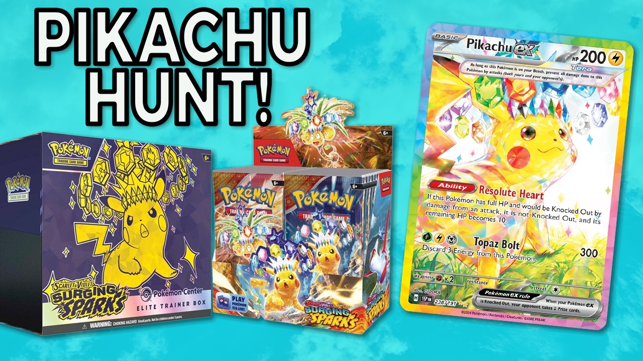 pikachu ex surging sparks booster box Pokemon Surging Sparks Half Booster Box – Card Galaxy