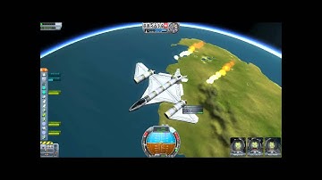 KSP Single Stage Spaceplane, takeoff to orbit