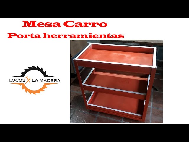 Mesa Carro Portaherramientas 3 Estantes Ruedas Lusqtoff