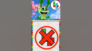 Please help me pass the Color Challenge level 999 - Smiling Critters animation #short