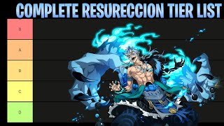 [REAPER 2] COMPLETE Updated Resurrection Tier List