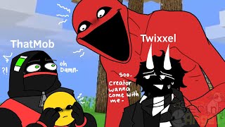 ThatMob & Verity Meets Creator with Twixxel ?! - Verity Mod [AU] // FUNNY ANIMATIONS screenshot 5