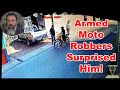 Man mystifies multiple muggers on moto