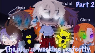 Chris reacts to how Mike met nightmares (Part 2/??)~Afton family | Gacha club