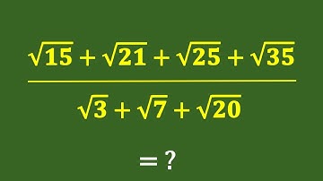 Maths Olympiad | A Very Nice Square Root Simplification Algebra Math Problem | Can You Solve?