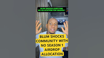 No airdrop for Blum season 1 #blum #crypto