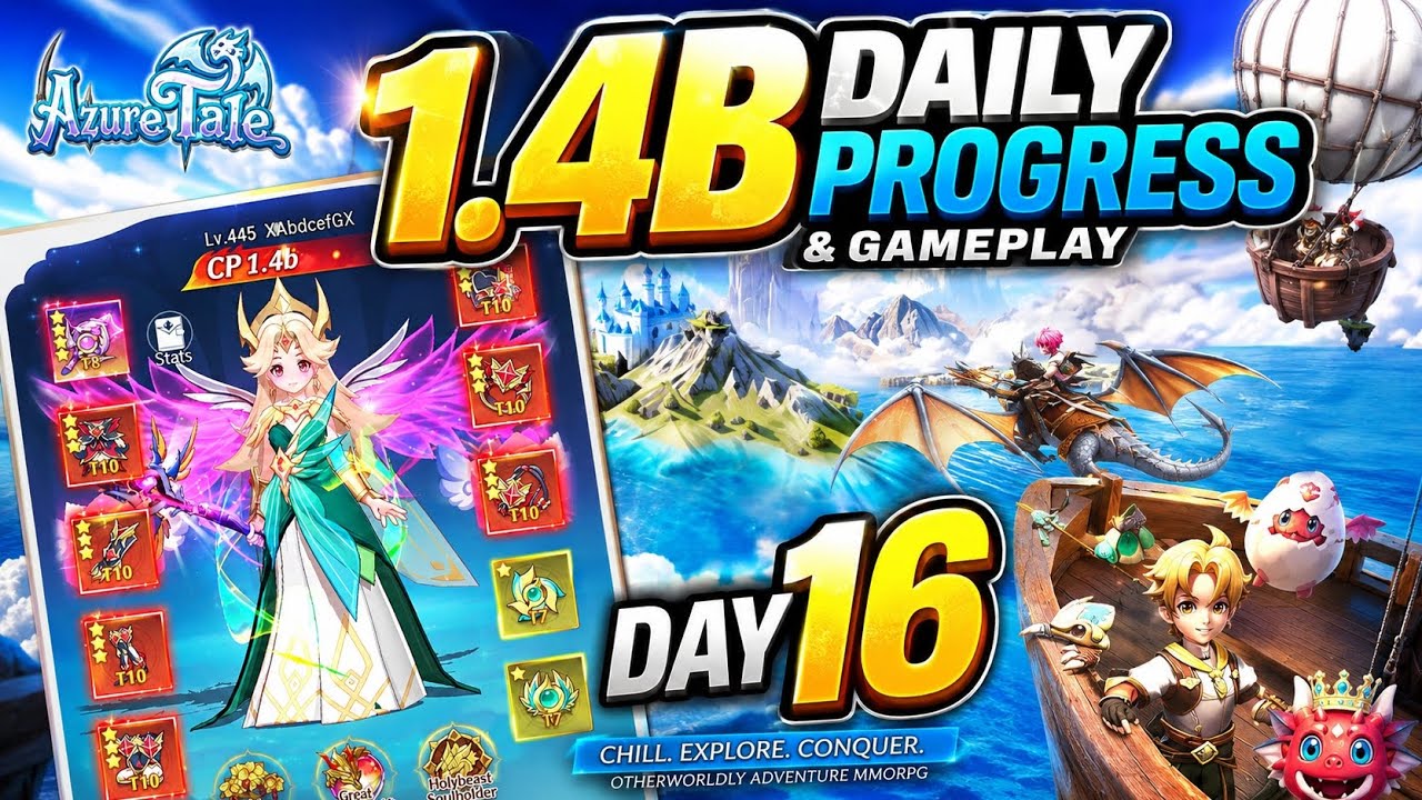 Azure Tale Day 16– 1.4 B Daily Progress & Gameplay - YouTube