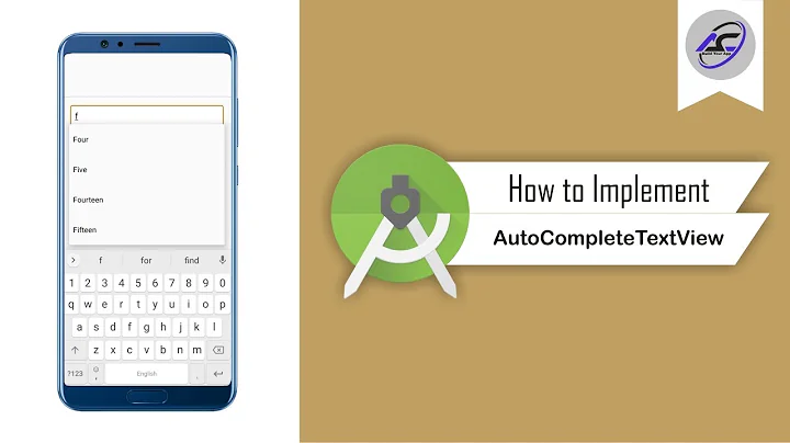 How to Implement Auto Complete TextView in Android Studio | AutoCompleteTextView | Android Coding