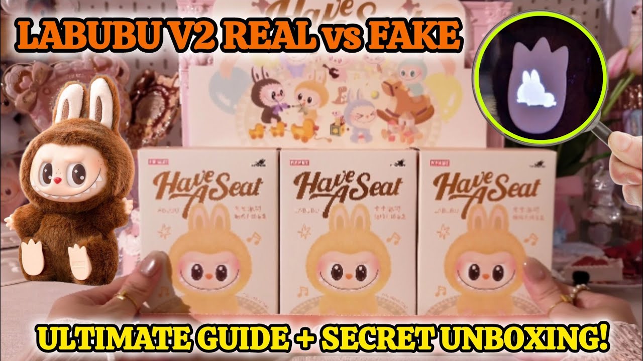 ASMR POPMART Labubu 2026 Have A Seat  UNBOXING + REAL vs FAKE Full Series Comparison