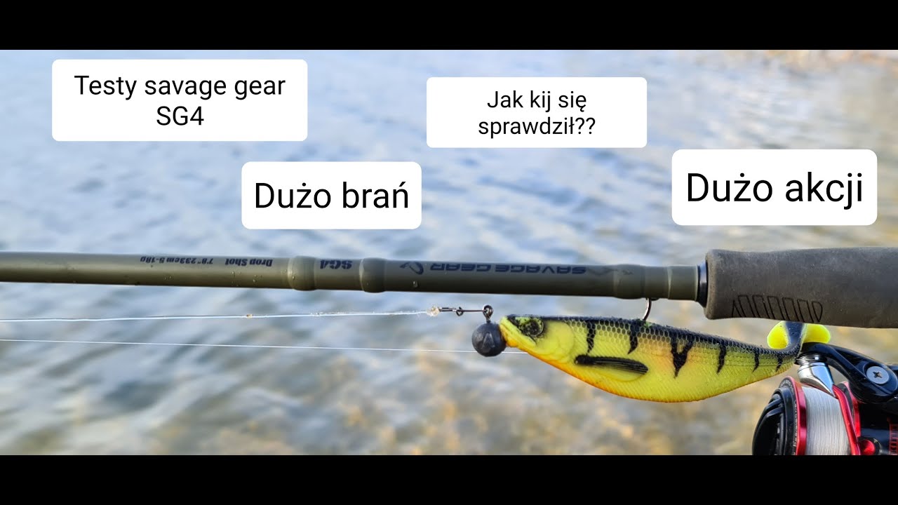 Testy wędki // SAVAGE GEAR SG4 // Dużo brań // wędkarstwo 