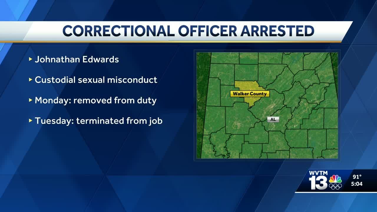 Walker County correctional officer arrested for sexual misconduct - YouTube