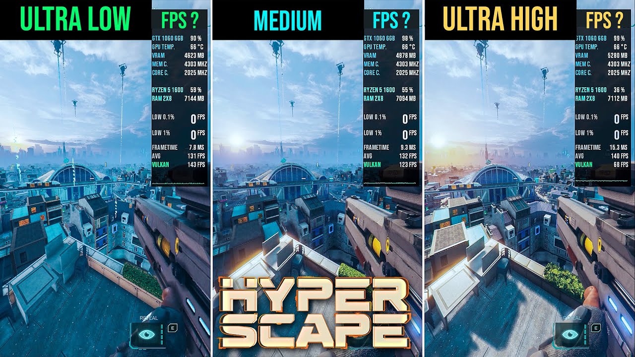 Hyperscape Ultra Low To Ultra High Settings ( Graphics and Performance ...
