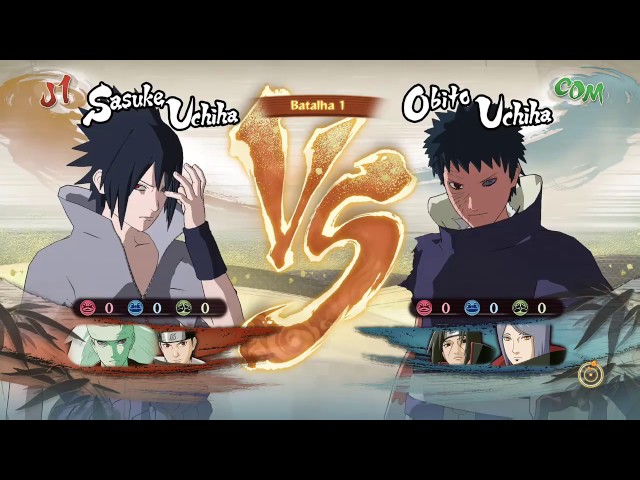 Naruto Storm 4 Dublado PT-BR Naruto, Sasuke e Sakura (Clássico) vs