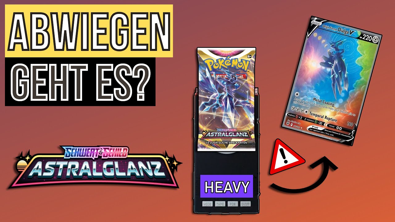 Kann man Pokemon Astralglanz abwiegen?!Booster Gewicht im Test | seltene Pulls | Pokemon TCG Opening
