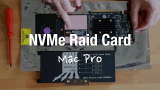 Mac Pro 4.1, 5.1 and 7.1 NVMe Raid Card Upgrade (Sonnet Fusion SSD M.2)
